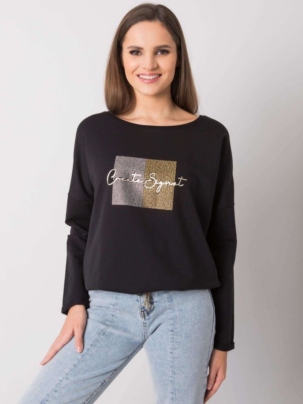 Bluzka-RV-BZ-7326.70P-czarny rozmiar - L/XL