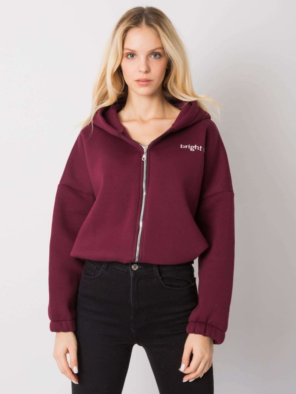 Bluza-RV-BL-7366.31-bordowy rozmiar - S/M