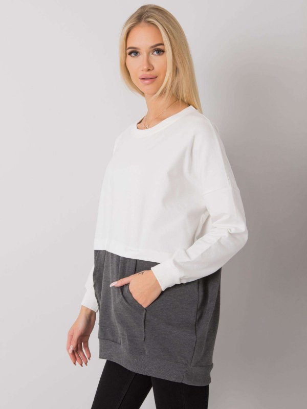 Bluza-RV-BL-7197.89P-biało-szary rozmiar - S/M