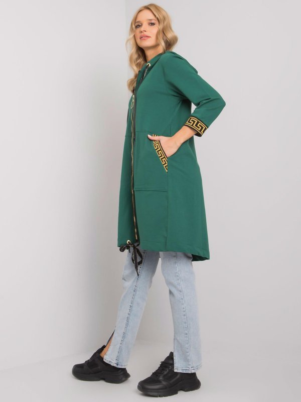 Bluza-RV-BL-6792.02P-ciemny zielony rozmiar - L/XL