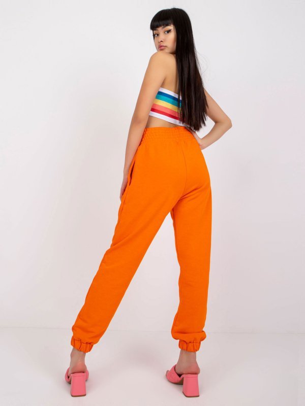 Spodnie dresowe-RV-DR-7460.11-pomarańczowy rozmiar - L/XL