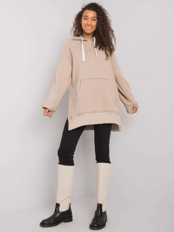 Bluza-RV-BL-7371.00P-beżowy rozmiar - S/M