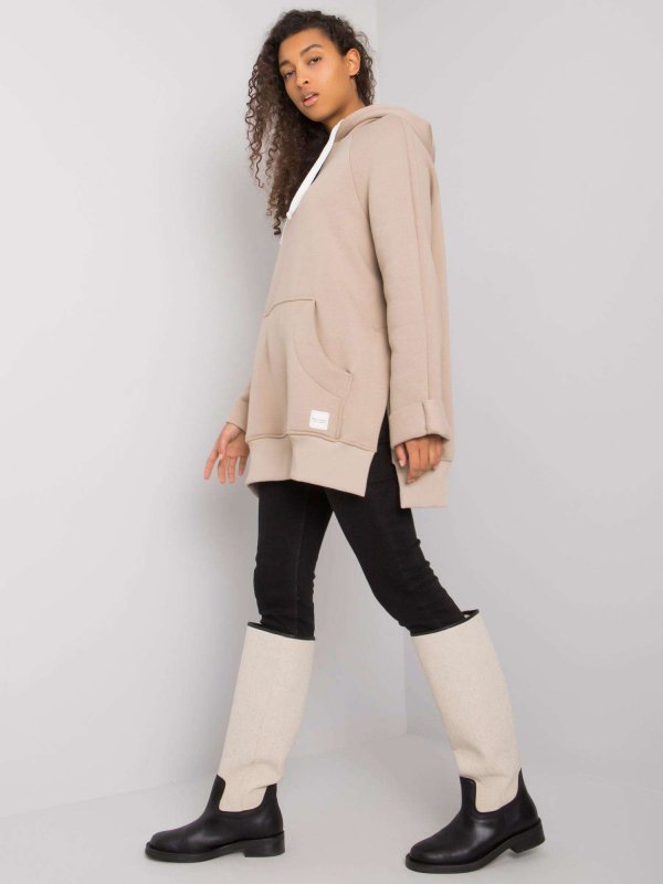 Bluza-RV-BL-7371.00P-beżowy rozmiar - S/M