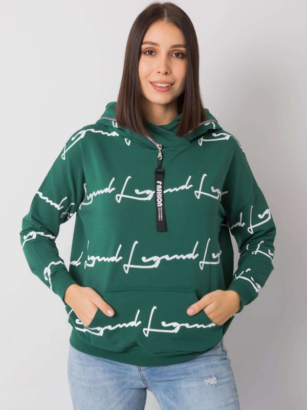 Bluza-RV-BL-7127.27-ciemny zielony rozmiar - ONE SIZE