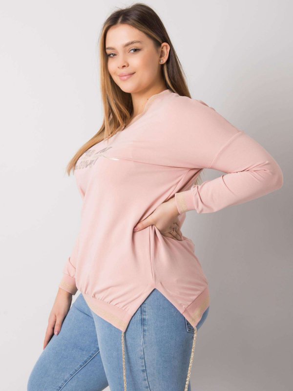 Bluzka-RV-BZ-7157.87P-jasny różowy rozmiar - ONE SIZE