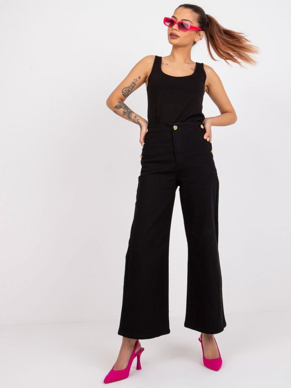 Spodnie jeans-RO-SP-PNT-N04.34-czarny rozmiar - 40