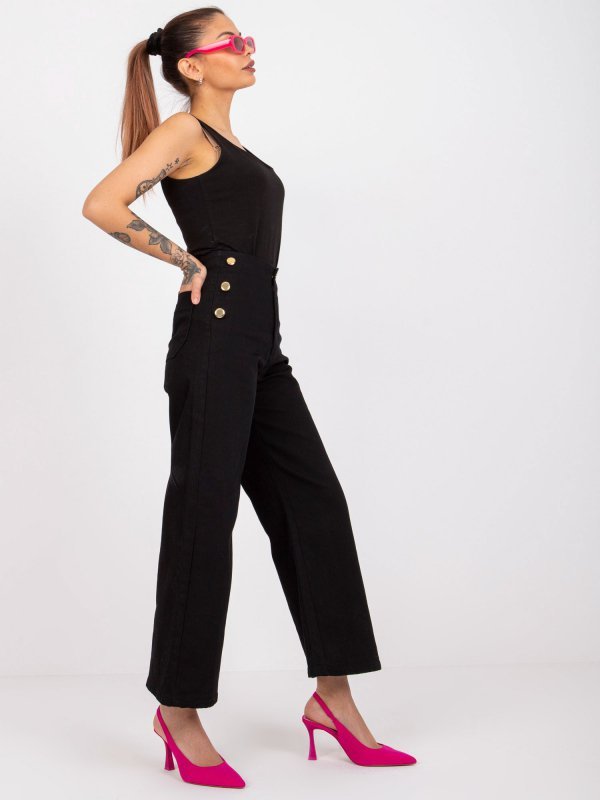 Spodnie jeans-RO-SP-PNT-N04.34-czarny rozmiar - 40