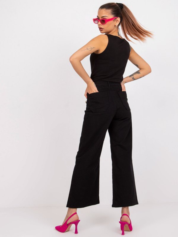 Spodnie jeans-RO-SP-PNT-N04.34-czarny rozmiar - 40