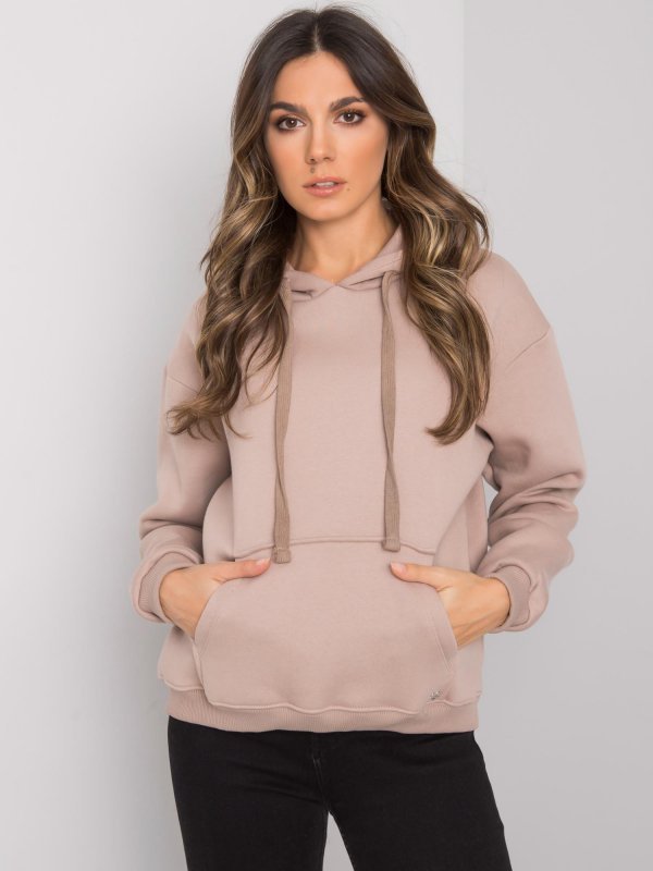 Bluza-RV-BL-7306.41-ciemny bezowy rozmiar - S/M