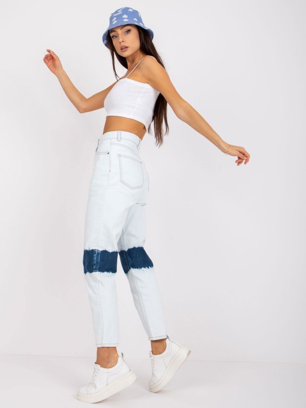 Spodnie jeans-RO-SP-PNT-N10.50P-jasny niebieski rozmiar - 44