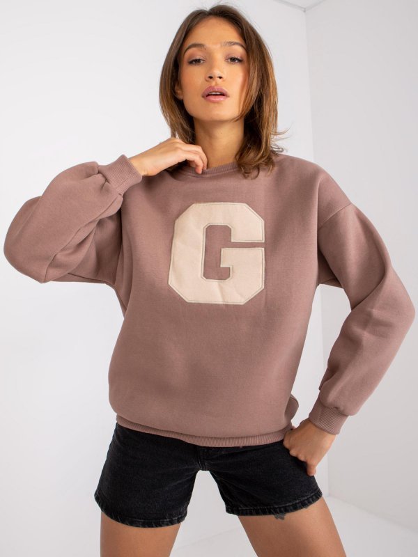 Bluza-EM-BL-617/G.11-brązowy rozmiar - ONE SIZE