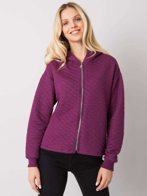 Bluza-RV-BL-7449.66-ciemny fioletowy rozmiar - S/M