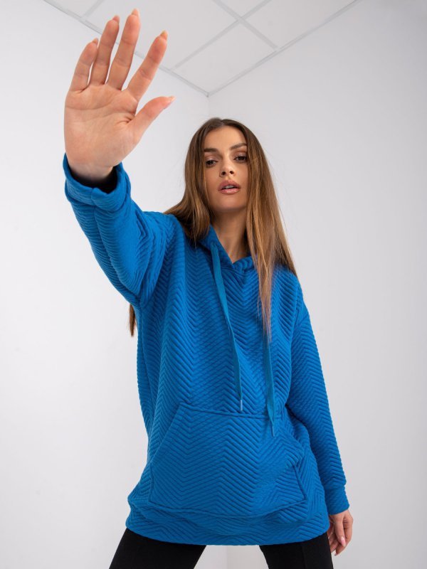 Bluza-RV-BL-7487.66-ciemny niebieski rozmiar - S/M