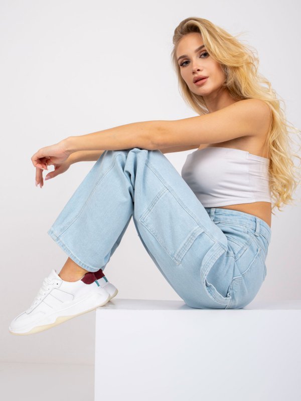 Spodnie jeans-MR-SP-356.42P-jasny niebieski rozmiar - 25