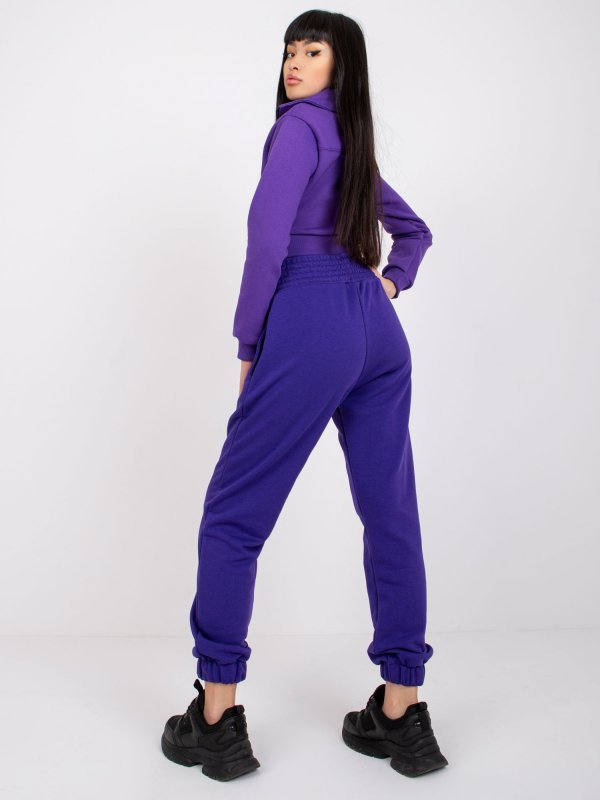 Spodnie dresowe-RV-DR-7460.11-ciemny fioletowy rozmiar - L/XL