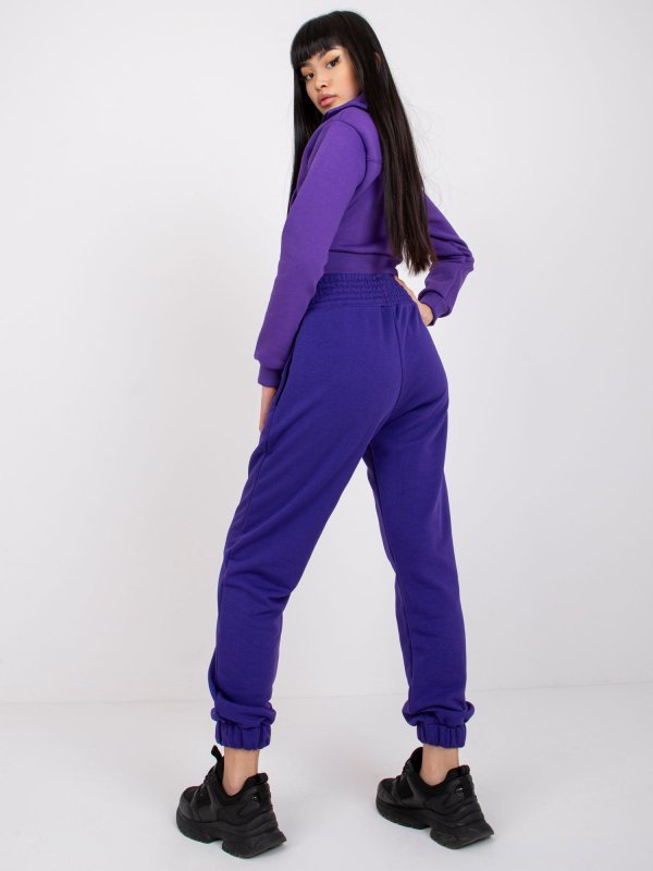 Spodnie dresowe-RV-DR-7460.11-ciemny fioletowy rozmiar - L/XL