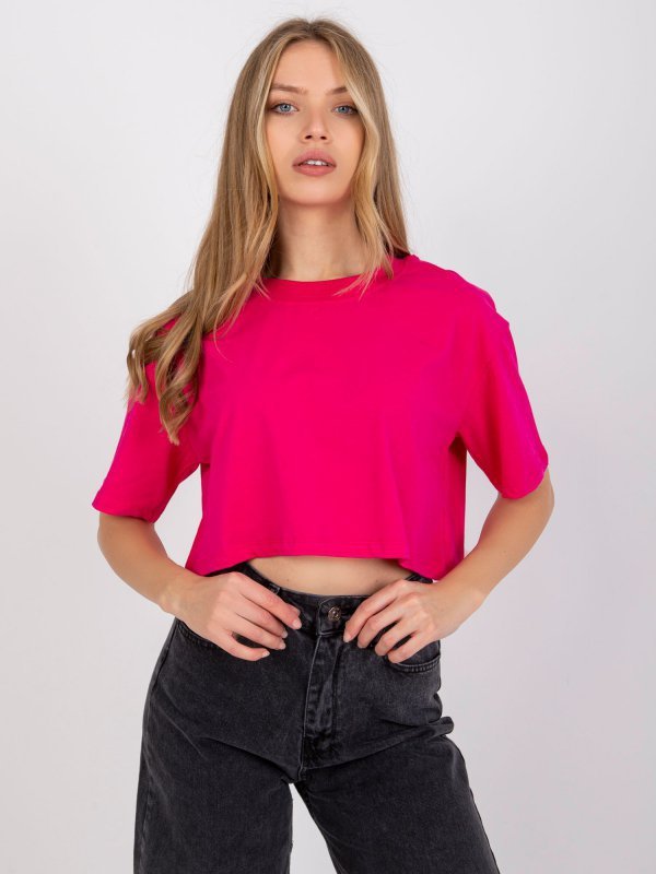 T-shirt-RV-TS-7541.06-fuksjowy rozmiar - M