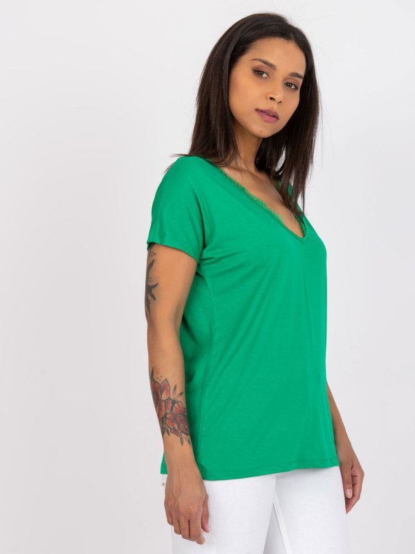 T-shirt-RV-TS-7665.91-zielony rozmiar - S/M