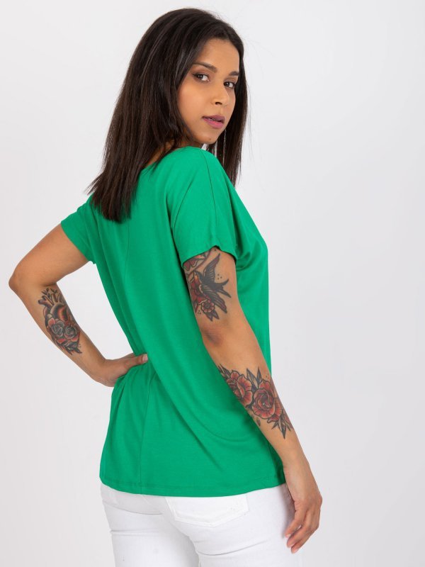 T-shirt-RV-TS-7665.91-zielony rozmiar - S/M