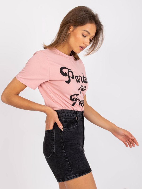T-shirt-FA-TS-7677.91P-jasny różowy rozmiar - ONE SIZE