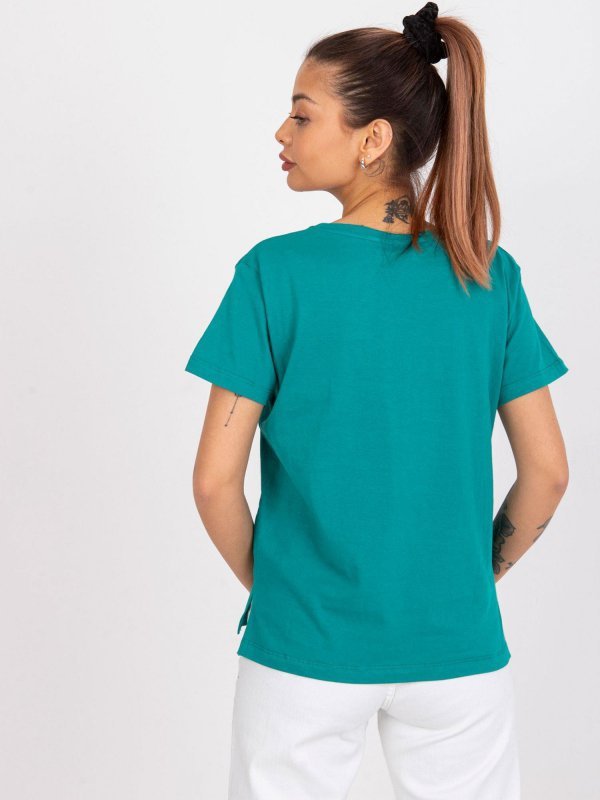 T-shirt-TW-TS-1002.28X-ciemny zielony rozmiar - M