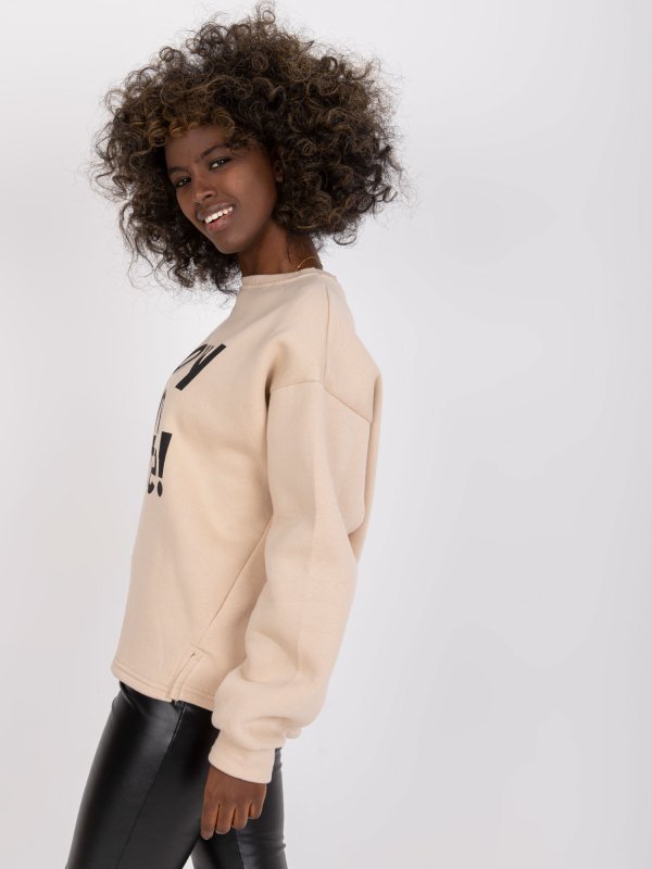 Bluza-EM-BL-U624.99-beżowy rozmiar - ONE SIZE