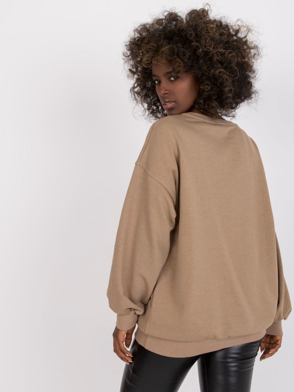 Bluza-EM-BL-U536/2.00-ciemny bezowy rozmiar - ONE SIZE