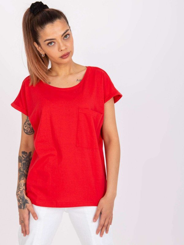 T-shirt-TW-TS-1001.30X-czerwony rozmiar - S