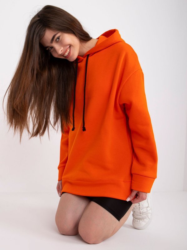 Bluza-LK-BL-508760.04-ciemny pomarańczowy rozmiar - L/XL