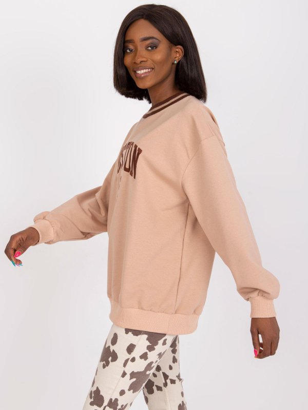 Bluza-FA-BL-7636.46P-beżowy rozmiar - ONE SIZE