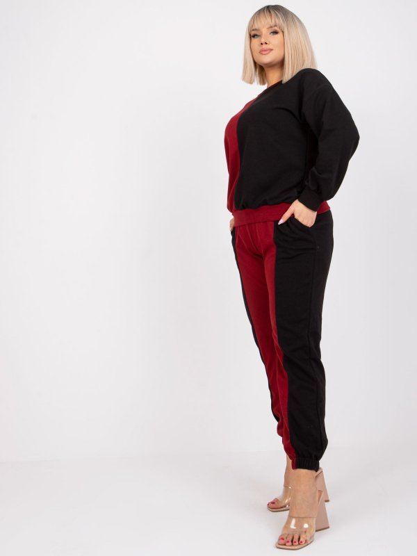Komplet-EM-KMPL-639.88-bordowy rozmiar - L/XL