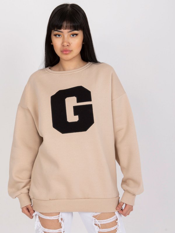 Bluza-EM-BL-617/G.11-beżowy rozmiar - ONE SIZE