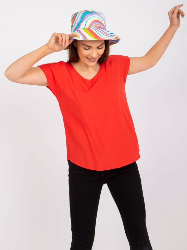 Bluzka-D73761W10978G-czerwony rozmiar - S