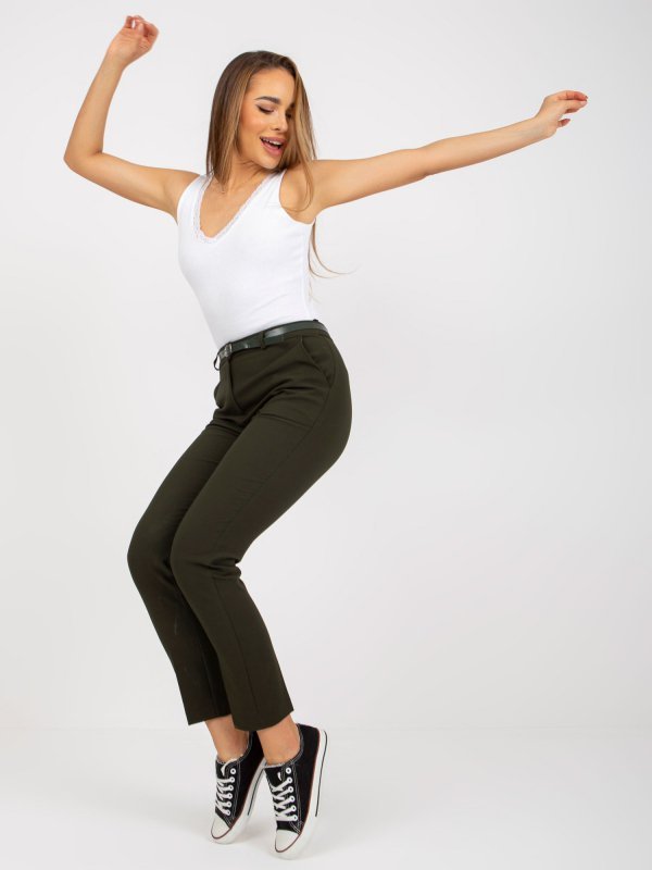 Spodnie-BR-SP-102.57-ciemny khaki rozmiar - 34