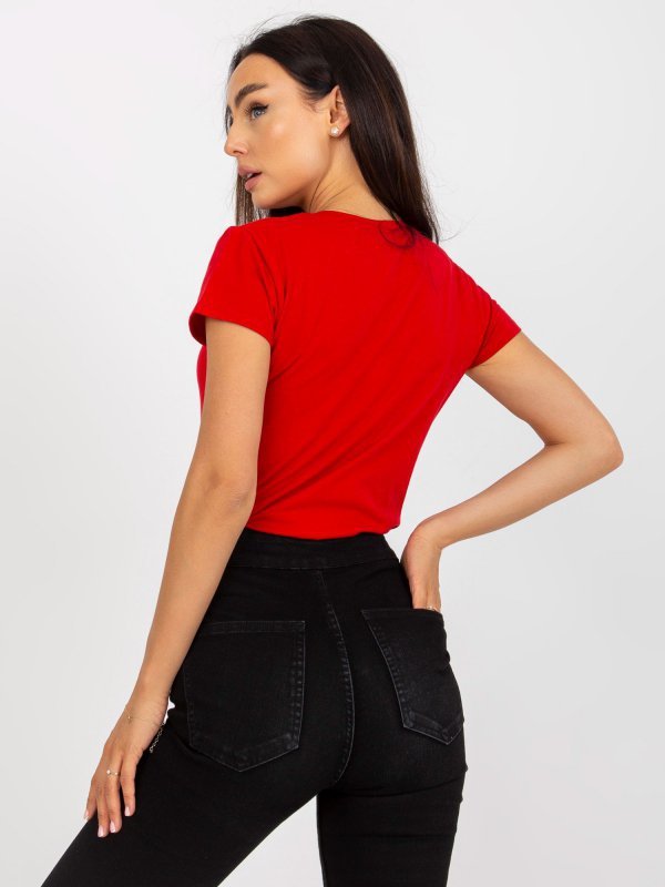 T-shirt-B-013.17P-czerwony rozmiar - S