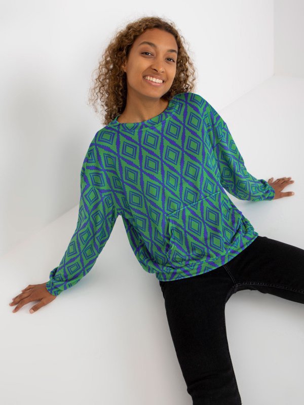 Bluza-RV-BL-8188.50-zielony rozmiar - S/M