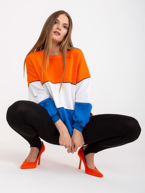 Bluza-RV-BL-8013.12-pomarańczowy rozmiar - L/XL