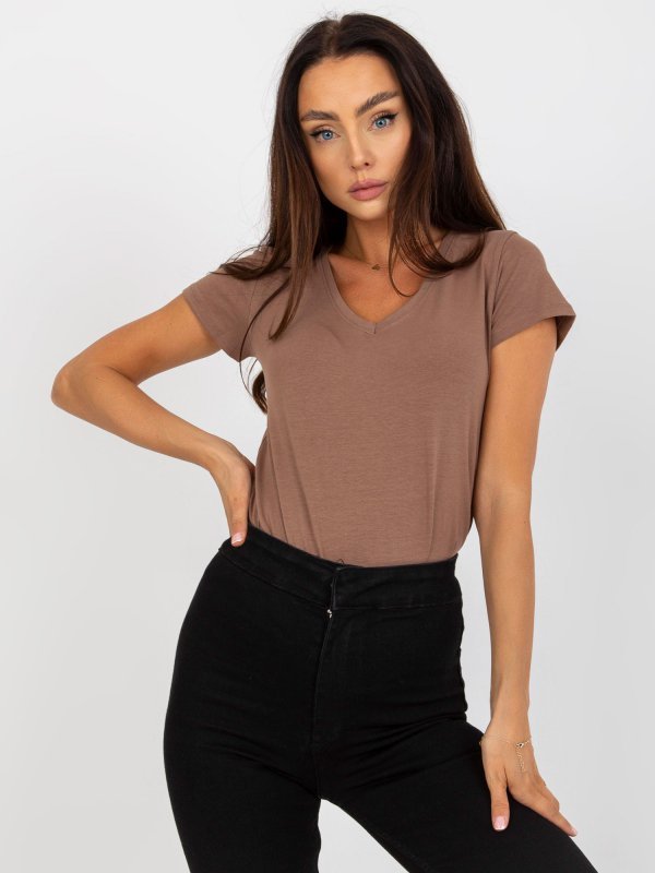 T-shirt-B-012.83P-brązowy rozmiar - L