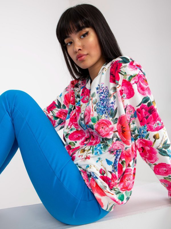 Bluza-RV-BL-8116.86P-biało-różowy rozmiar - S/M