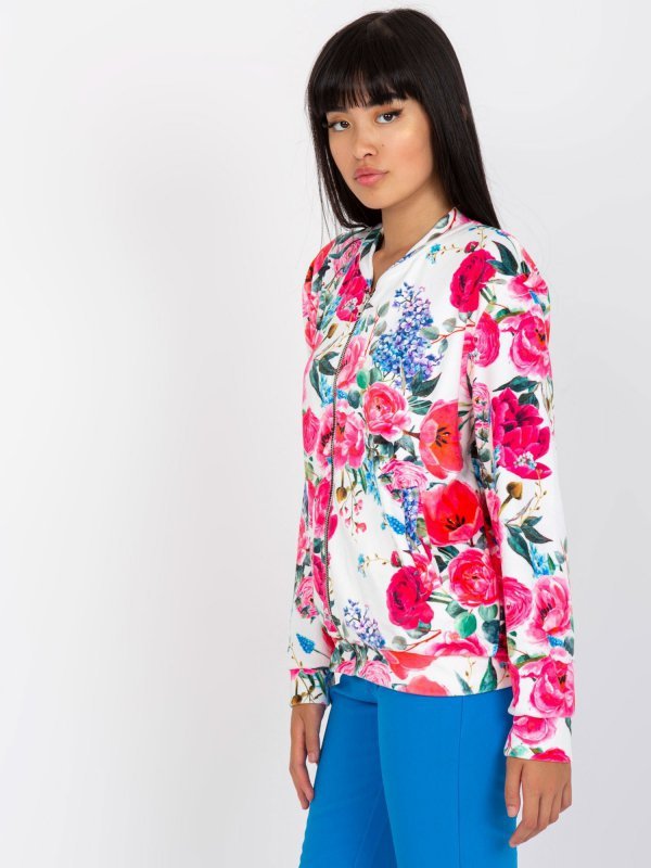 Bluza-RV-BL-8116.86P-biało-różowy rozmiar - S/M