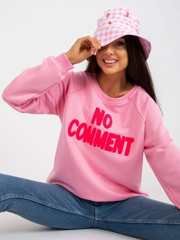 Bluza-RV-BL-8076.13-różowy rozmiar - L/XL