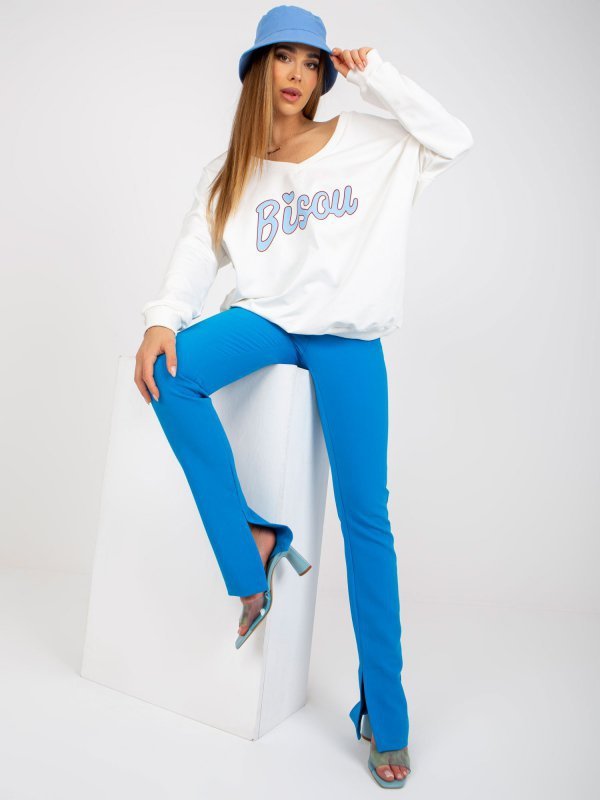 Bluza-FA-BL-7917.55-biało-niebieski rozmiar - ONE SIZE