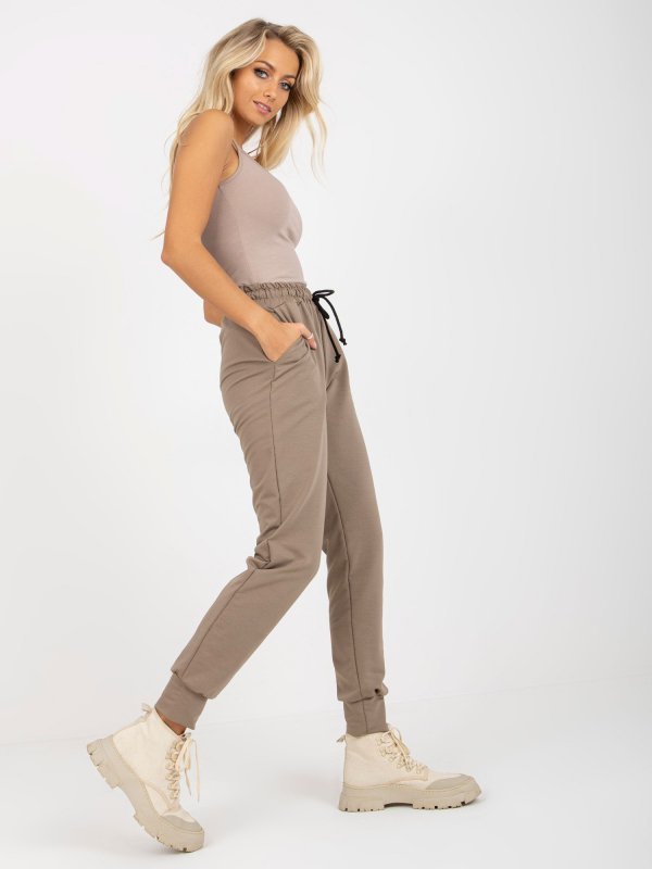Spodnie-LK-SP-508922.05-ciemny bezowy rozmiar - L/XL