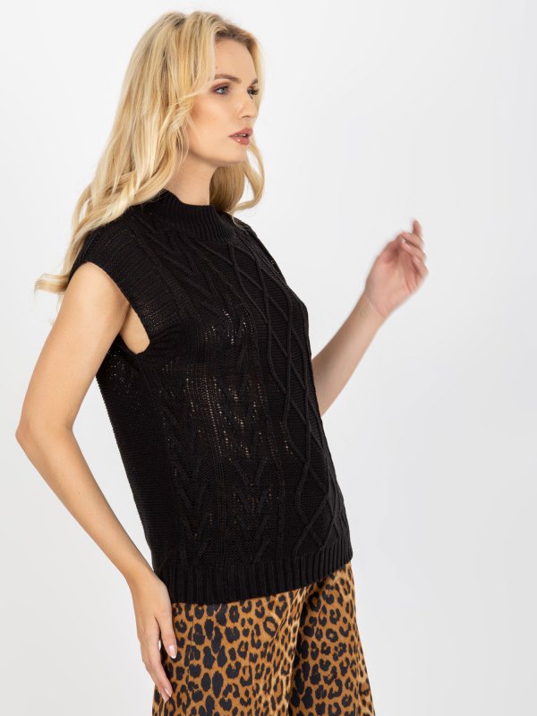 Kamizelka-D90027W90785B3-czarny rozmiar - L/XL