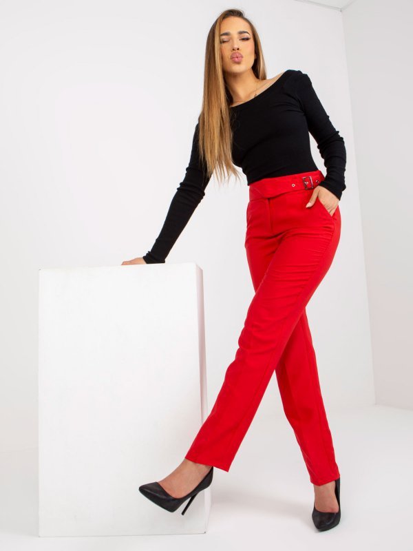 Spodnie-BR-SP-113.59-czerwony rozmiar - 34