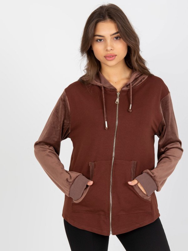 Bluza-FA-BL-8066.79-brązowy rozmiar - ONE SIZE