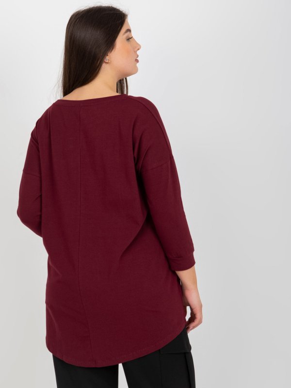 Bluzka-VI-BZ-2911.82P-ciemny fioletowy rozmiar - ONE SIZE