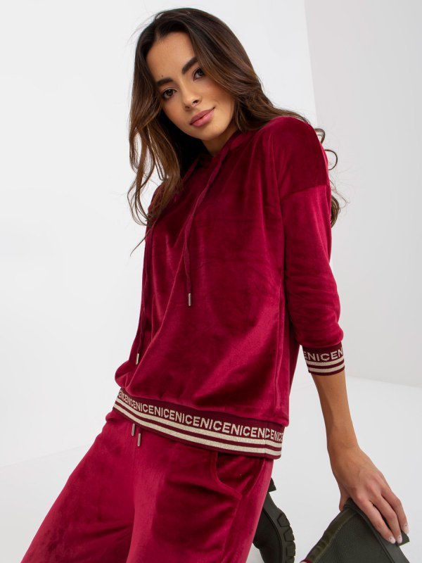 Komplet-RV-KMPL-8286.40-bordowy rozmiar - L/XL
