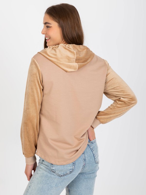 Bluza-FA-BL-8066.79-beżowy rozmiar - ONE SIZE
