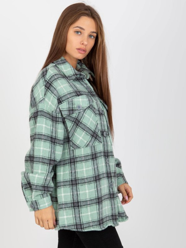 Koszula-DN-KS-3967.92-mietowy rozmiar - M